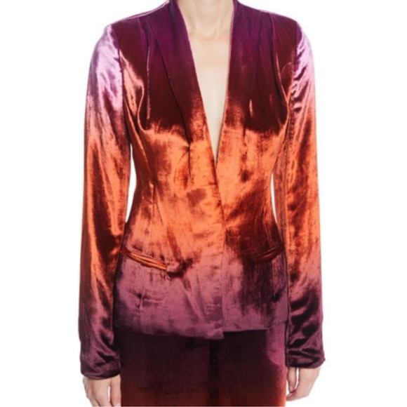 Cushnie Shawl Collar Velvet Blazer - Picture 4 of 10